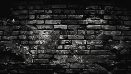 Abstract old fashioned brick wall with textured effect and weathered material generated by AI