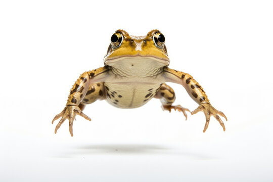 White frog toad macro wildlife nature isolated brown amphibian animal