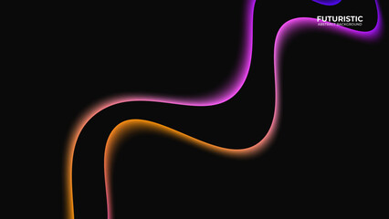 Colorful Abstract waves on Black Background. Colorful dynamic.Graphic design grunge style concept for banner, flyer, landing page, website, banner. vector illustration
