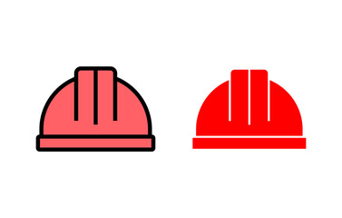 Helmet icon set illustration. Motorcycle helmet sign and symbol. Construction helmet icon. Safety helmet