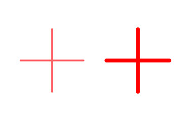 Obraz premium Plus Icon set illustration. Add plus sign and symbol