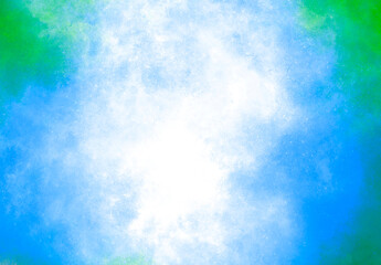 Nebula smoke white , blue and green color decoration background 