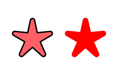 Fototapeta na wymiar Star Icon set illustration. rating sign and symbol. favourite star icon