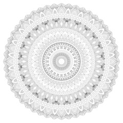 Mandala line art healing and meditation abstract design