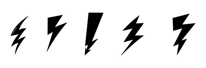 Set of lightning Element - obrazy, fototapety, plakaty