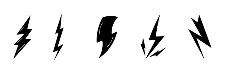Obraz premium Set of lightning Element