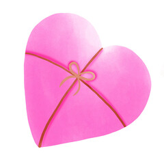 pink heart shaped box
