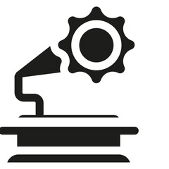 Wedding Gramophone Bold Icon