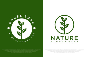 Tree logo modern concept design . Vector illustration