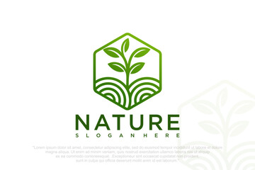 Tree logo modern concept design . Vector illustration
