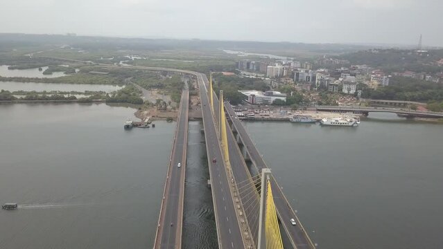 New Mandovi bridge Panjim, Mandovi bridge Panjim, New Panjim bridge Goa Mandovi bridge, Atal setu Bridge