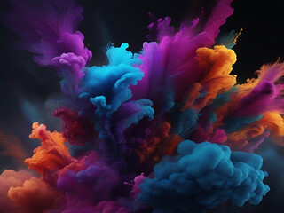 Fototapeta na wymiar Artistic Smoke Colors splash Background