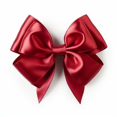 red bow isolated on white background