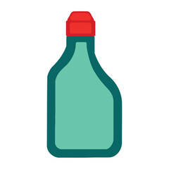 cleaning products isolated