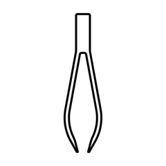 Tweezers icon vector on trendy design