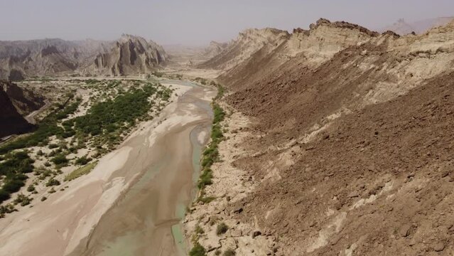 Aerial video of Hingol National Park Baluchistan