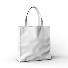 White blank Tote Bag Mockup light background