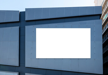 Mock up LED display billboard on building .clipping path for mockup
