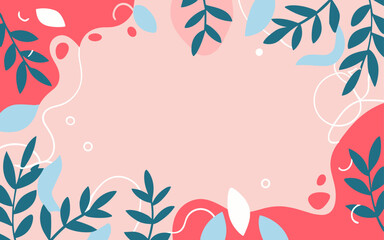 Floral background, Abstract. Good for fashion fabrics, postcards, email header, wallpaper, banner, events, covers, advertising, and more. Valentine's day, women's day, mother's day background.