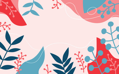 Floral background, Abstract. Good for fashion fabrics, postcards, email header, wallpaper, banner, events, covers, advertising, and more. Valentine's day, women's day, mother's day background.