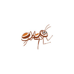 Ant Logo vector illustration template design