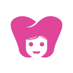 dental kid logo design vector combination.