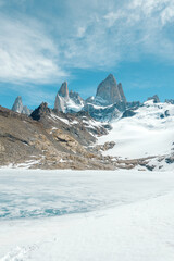 stunting view of the FitzRoy mountain in el chalten patagonia argentina