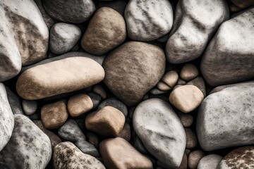 stones on the beach generated by AI