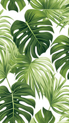 Nature decorative seamless pattern with realistic design