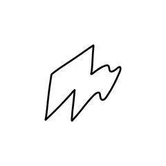 Hand drawn arrow sign board