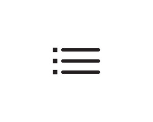 List icon vector symbol design illustration