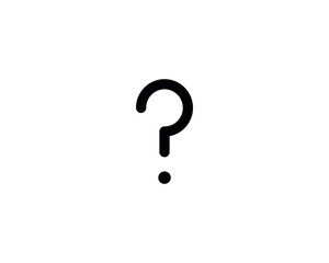 Question mark ask icon vector symbol design illustration isolated.