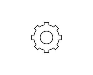Settings gear cog icon vector symbol design illustration