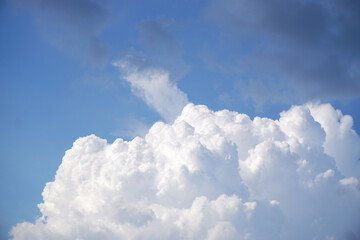Naklejka na ściany i meble Clouds in blue sky background, Nature
