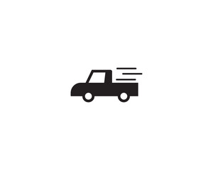 Transport car cargo icon vector symbol isolated design illustration