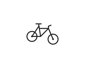 Bicycle icon vector symbol isolated design illustration