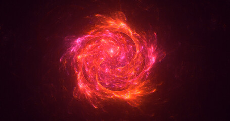 3D manual rendering abstract circle light background