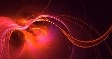 3D rendering abstract viral shape fractal background