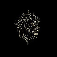 A Minimalistic Lion Vector style Logo