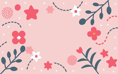 Floral background, Abstract. Good for fashion fabrics, postcards, email header, wallpaper, banner, events, covers, advertising, and more. Valentine's day, women's day, mother's day background.