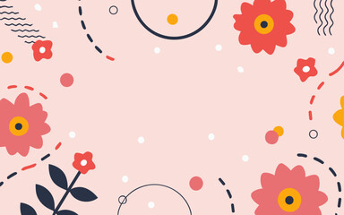 Floral background, Abstract. Good for fashion fabrics, postcards, email header, wallpaper, banner, events, covers, advertising, and more. Valentine's day, women's day, mother's day background.