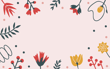 Floral background, Abstract. Good for fashion fabrics, postcards, email header, wallpaper, banner, events, covers, advertising, and more. Valentine's day, women's day, mother's day background.