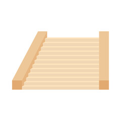 
Flat illustration of stairs on isolated background
