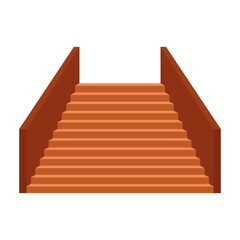 
Flat illustration of stairs on isolated background
