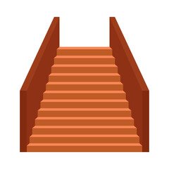 
Flat illustration of stairs on isolated background
