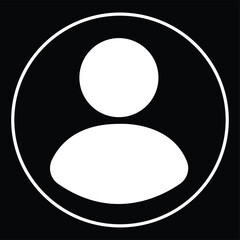 Fill Avatar, user profile, person icon in black Color, gender neutral silhouette, profile picture. Suitable for social media profile, screensaver and as a template Isolated on Transparent background.