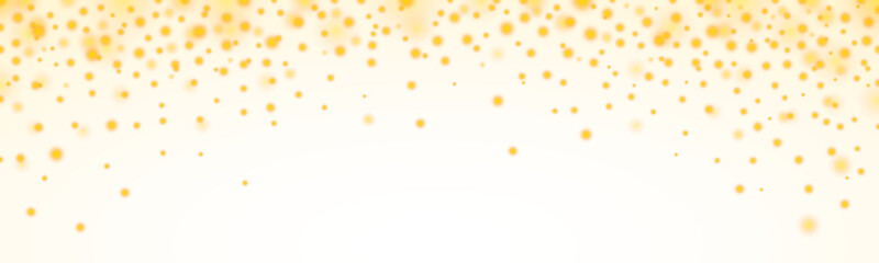 Gold glitter particles background effect. Sparkling texture. Over transparent background - obrazy, fototapety, plakaty