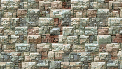 An old wall made of stones. Background for Photoshop