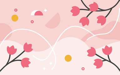 Abstract background poster. Good for fashion fabrics, postcards, email header, wallpaper, banner, events, covers, advertising, and more. Valentine's day, women's day, mother's day background.