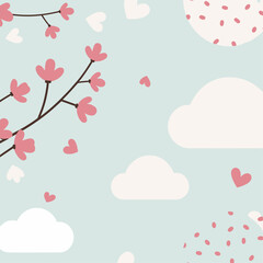 Abstract background poster. Good for fashion fabrics, postcards, email header, wallpaper, banner, events, covers, advertising, and more. Valentine's day, women's day, mother's day background.